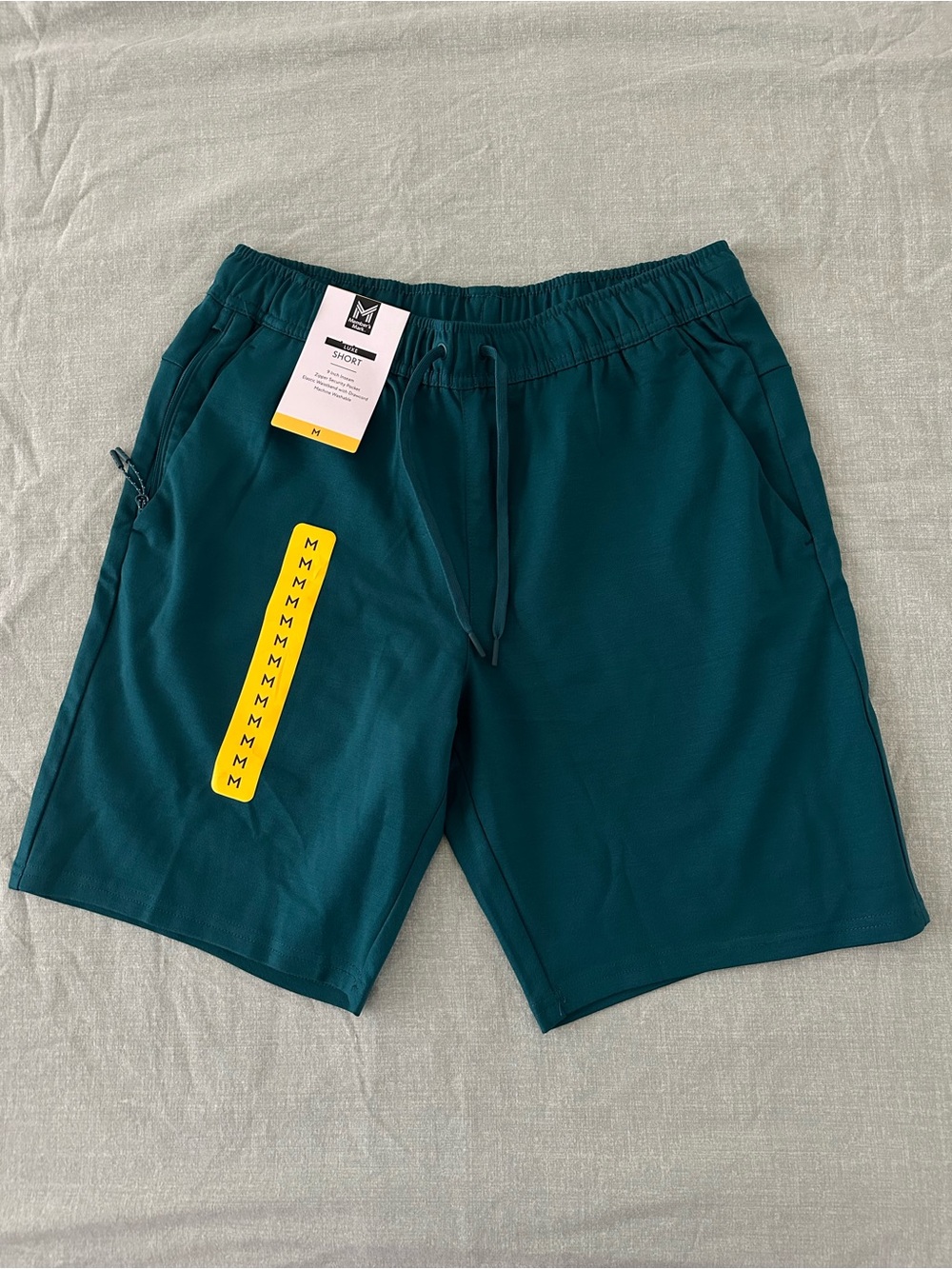 Men's Teal Athletic Drawstring Shorts - Member’s Mark.